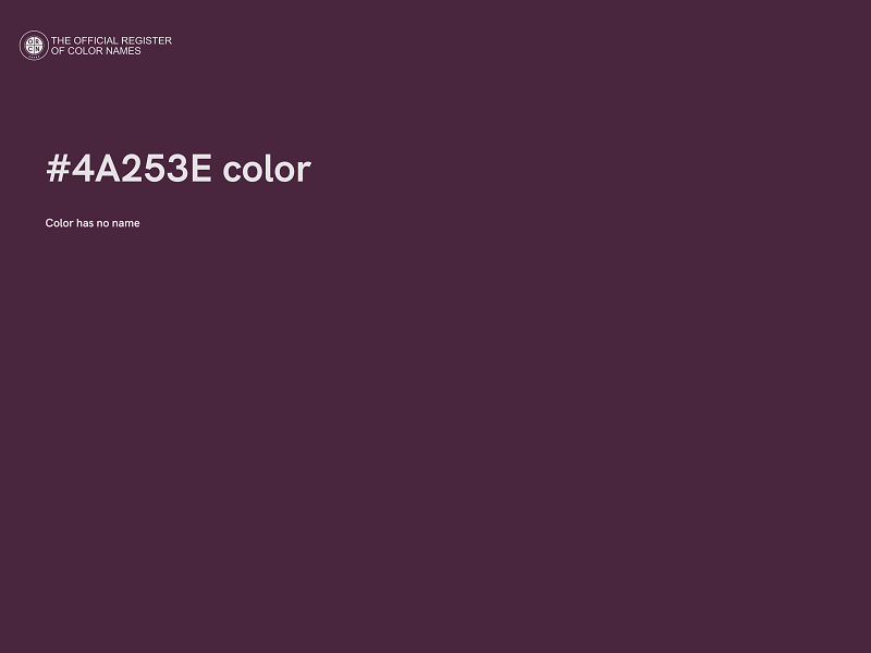 #4A253E color image