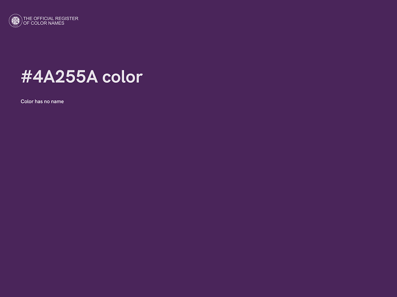 #4A255A color image