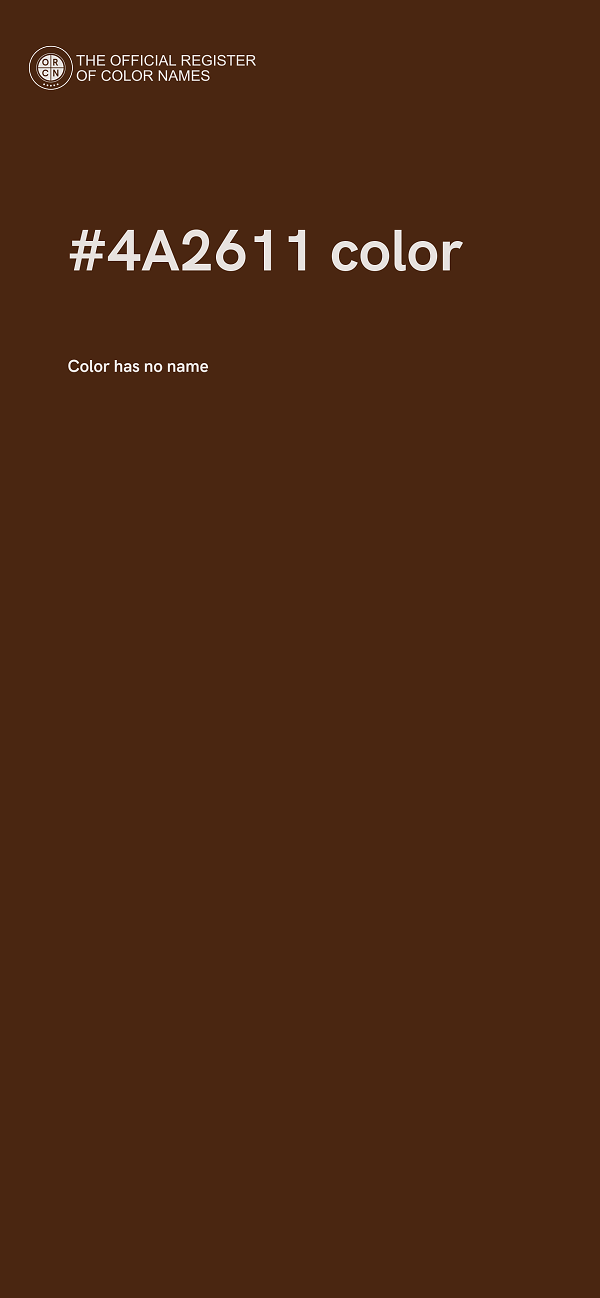 #4A2611 color image