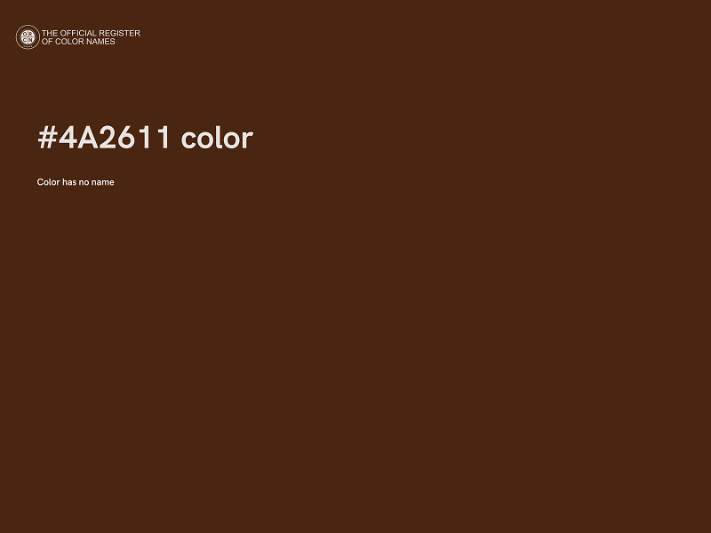 #4A2611 color image