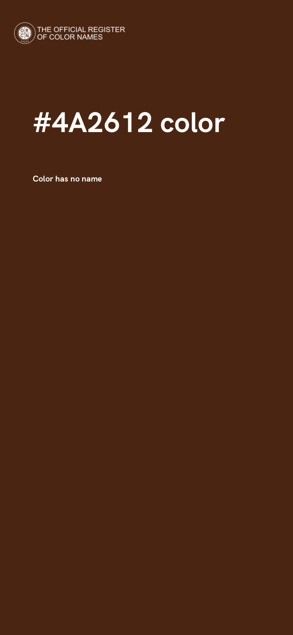 #4A2612 color image