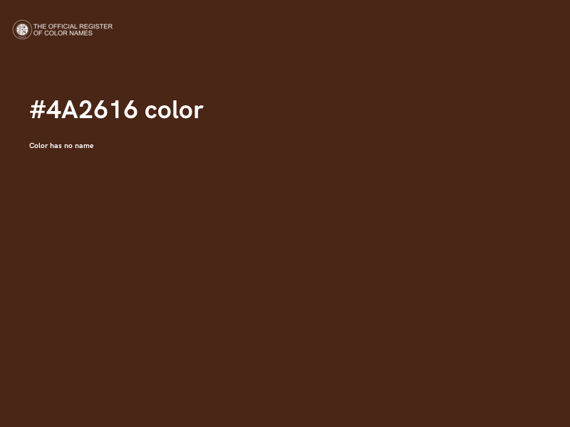 #4A2616 color image