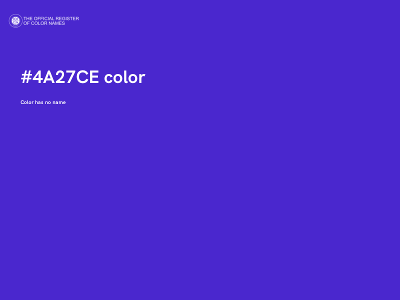 #4A27CE color image