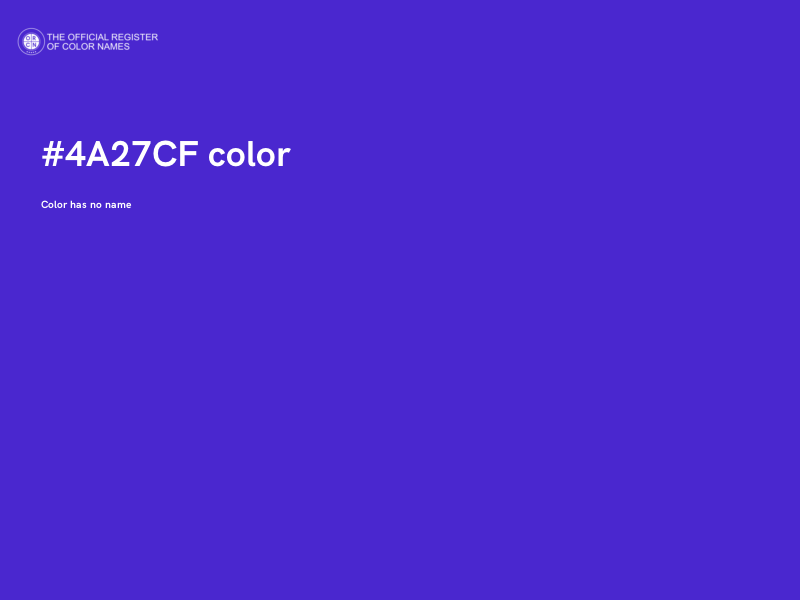 #4A27CF color image
