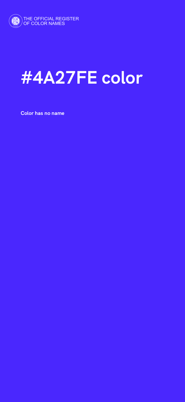 #4A27FE color image