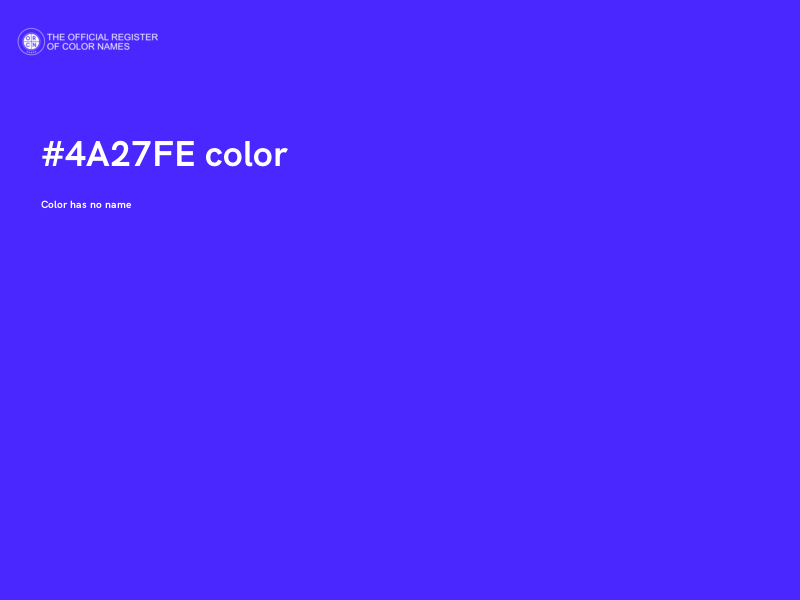 #4A27FE color image