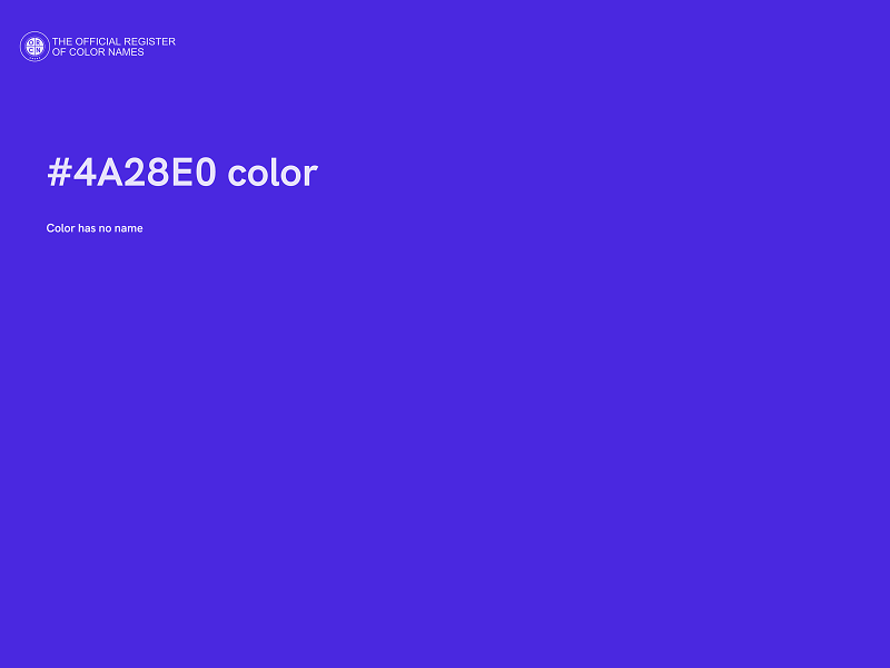#4A28E0 color image
