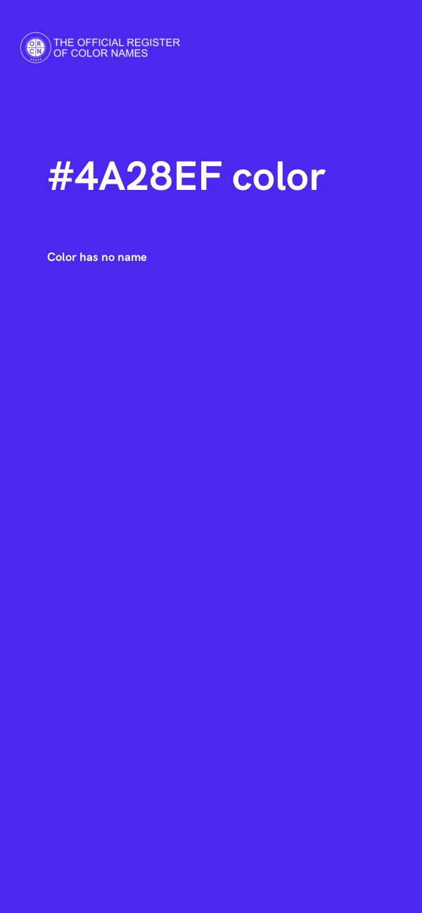 #4A28EF color image