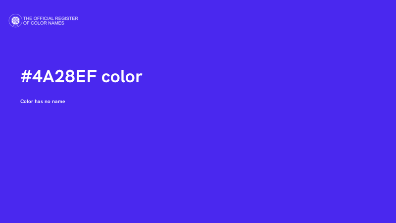 #4A28EF color image