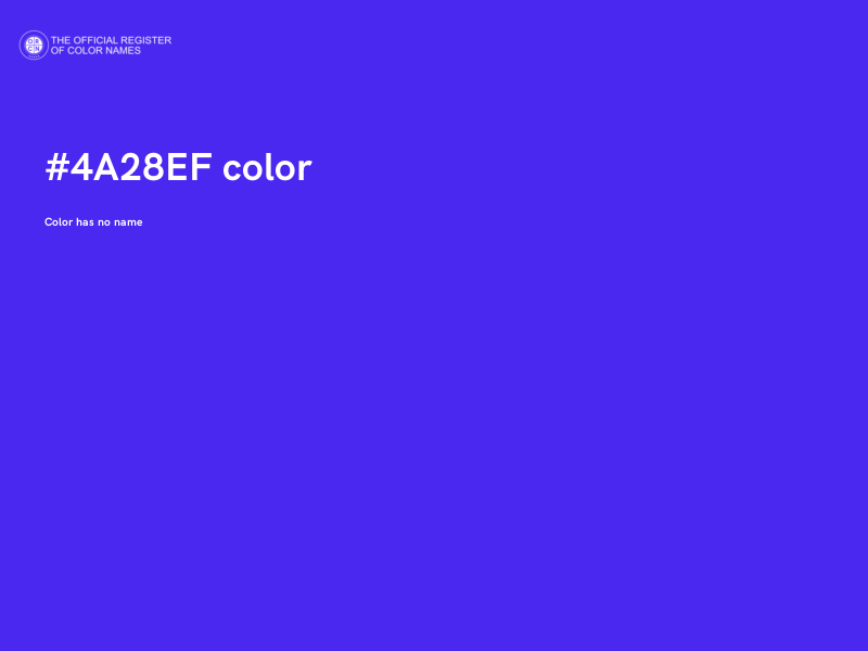 #4A28EF color image