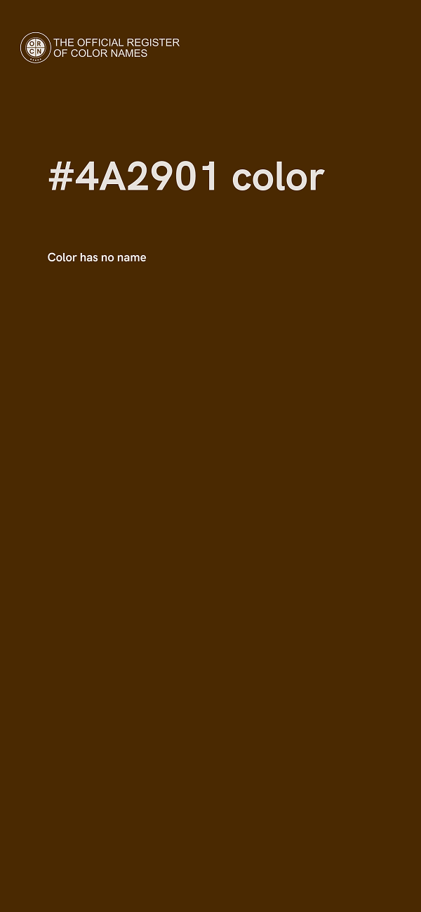 #4A2901 color image