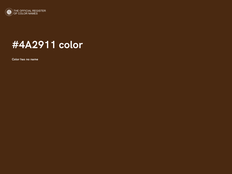 #4A2911 color image
