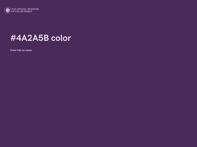 #4A2A5B color image