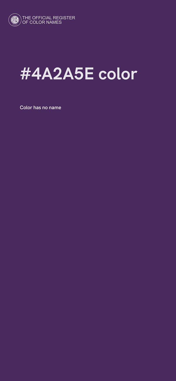#4A2A5E color image