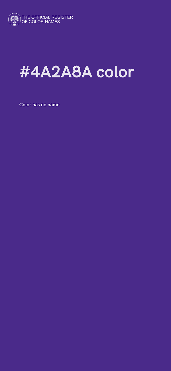#4A2A8A color image
