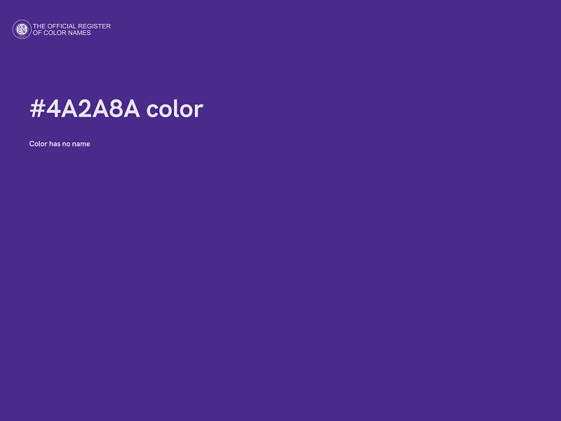 #4A2A8A color image