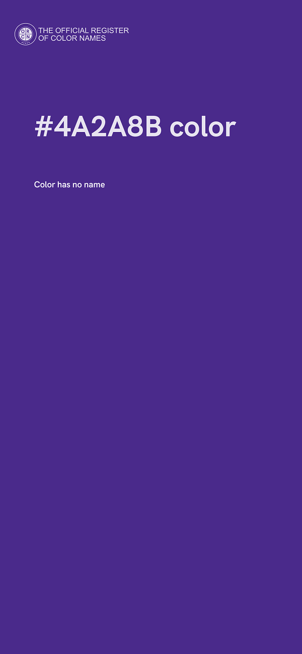 #4A2A8B color image