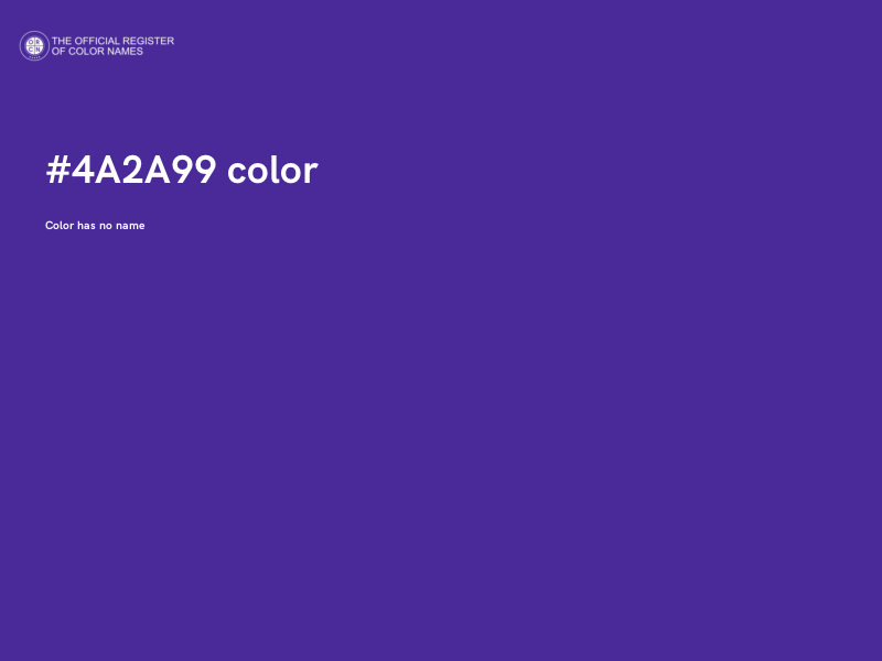 #4A2A99 color image