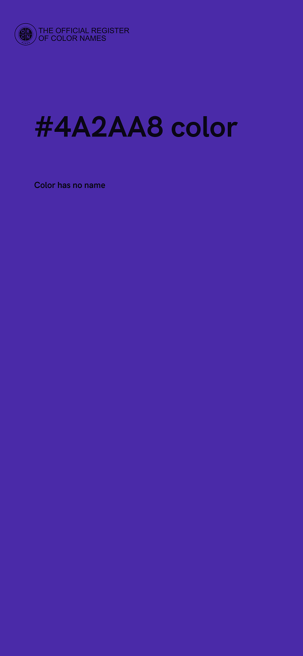 #4A2AA8 color image