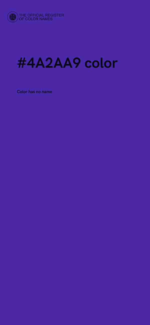 #4A2AA9 color image