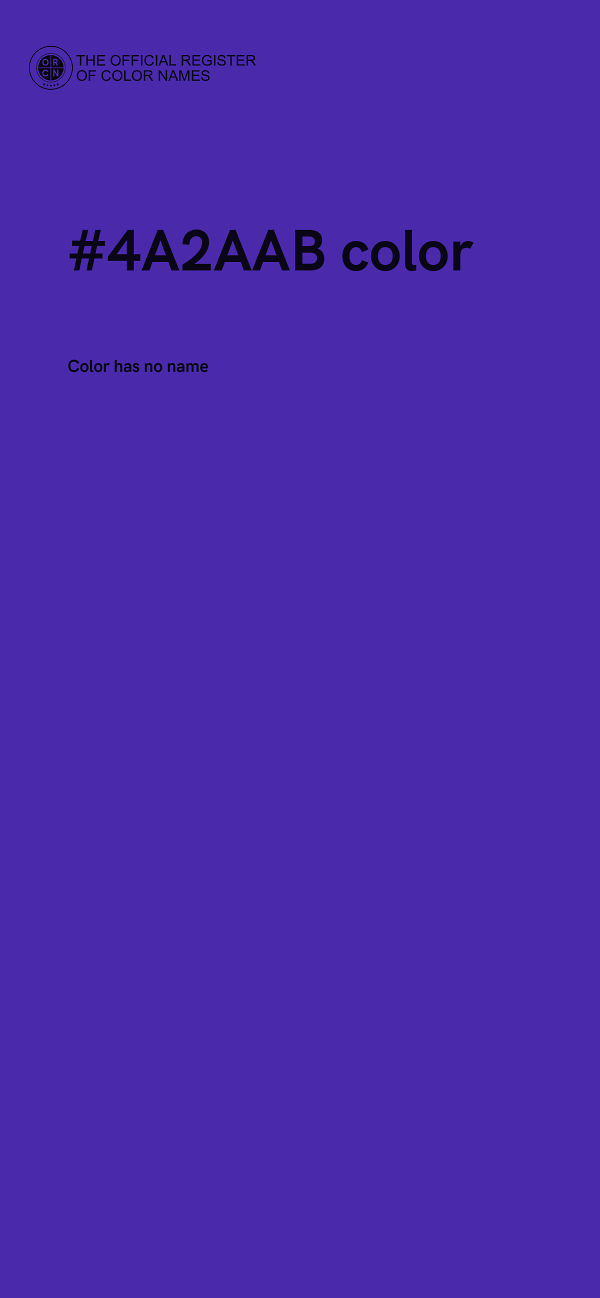 #4A2AAB color image