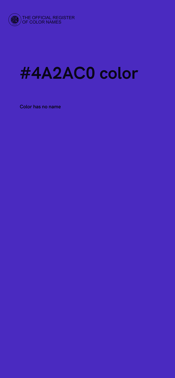 #4A2AC0 color image