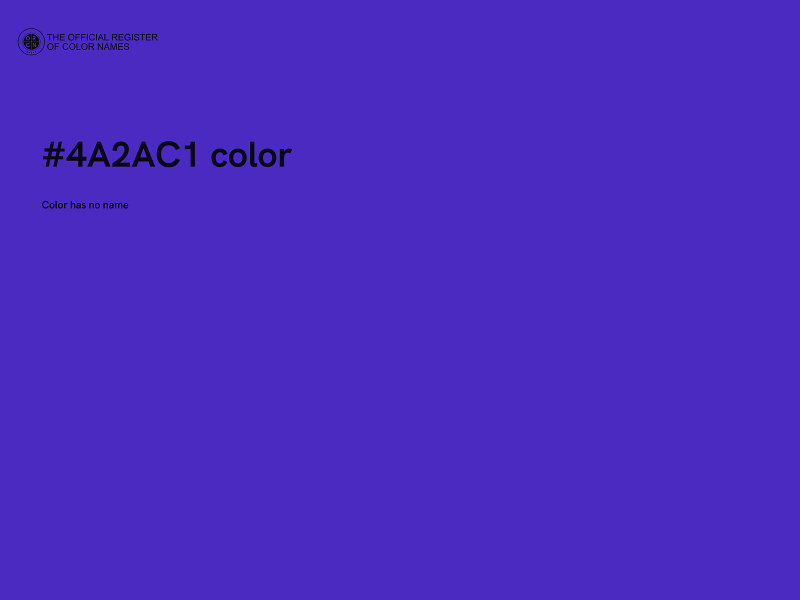 #4A2AC1 color image