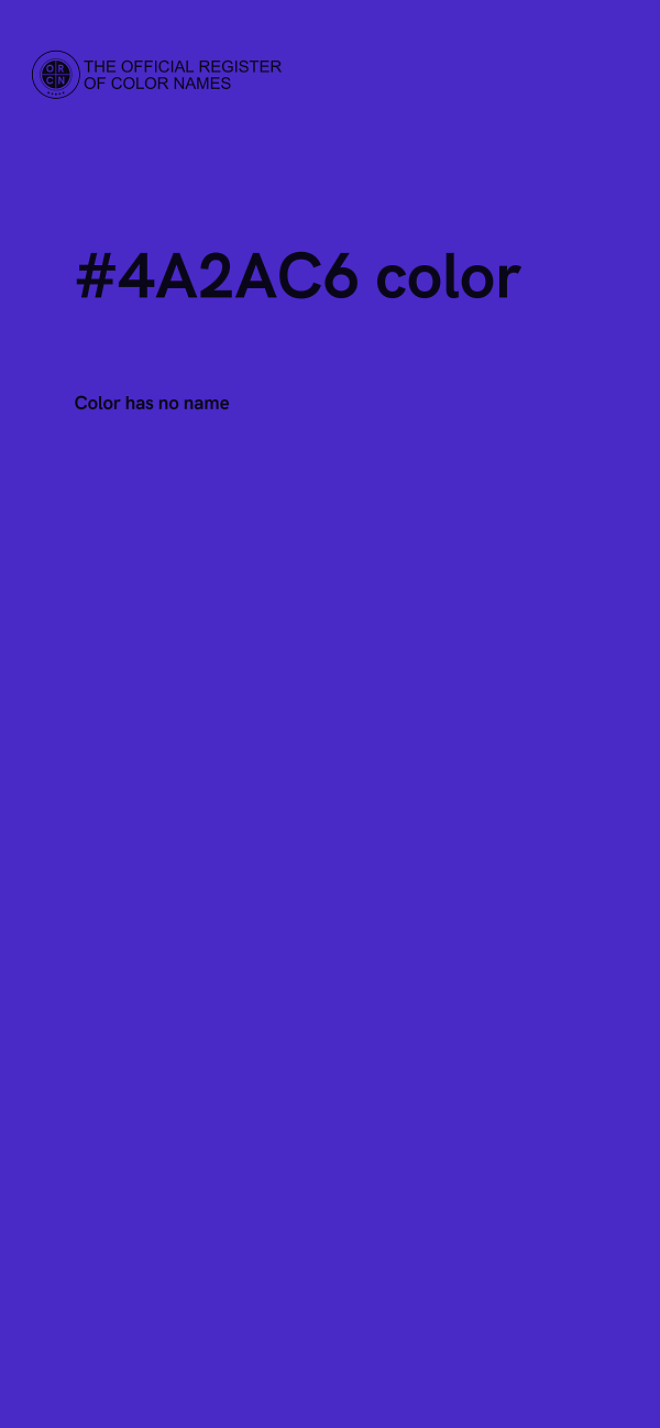 #4A2AC6 color image