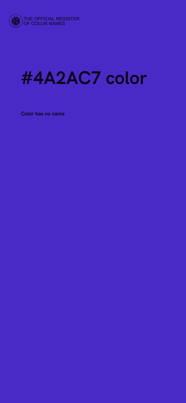 #4A2AC7 color image