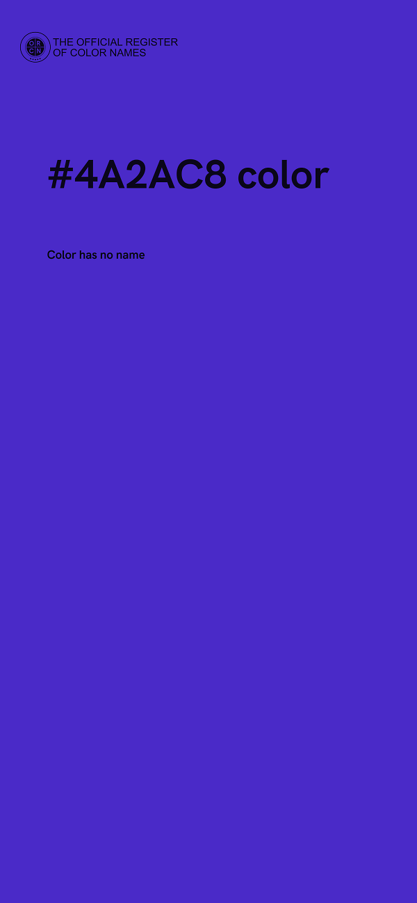 #4A2AC8 color image