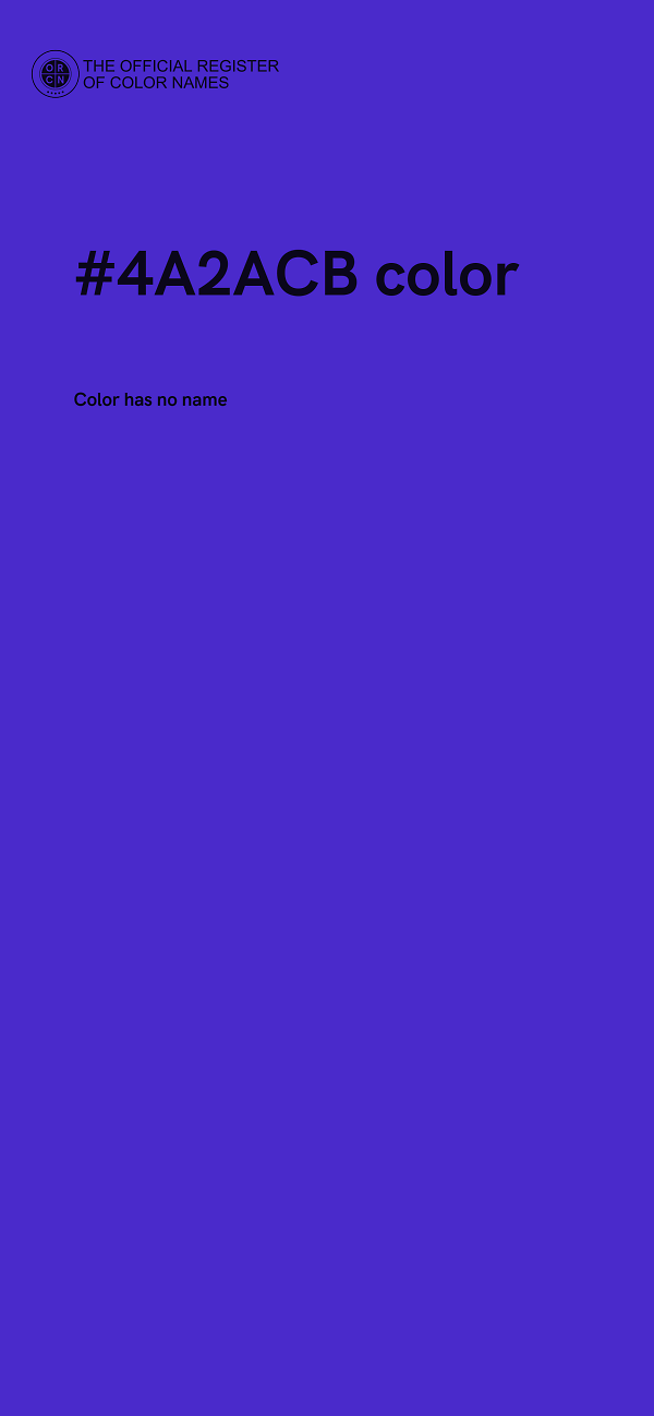 #4A2ACB color image
