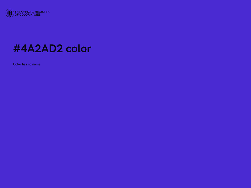 #4A2AD2 color image