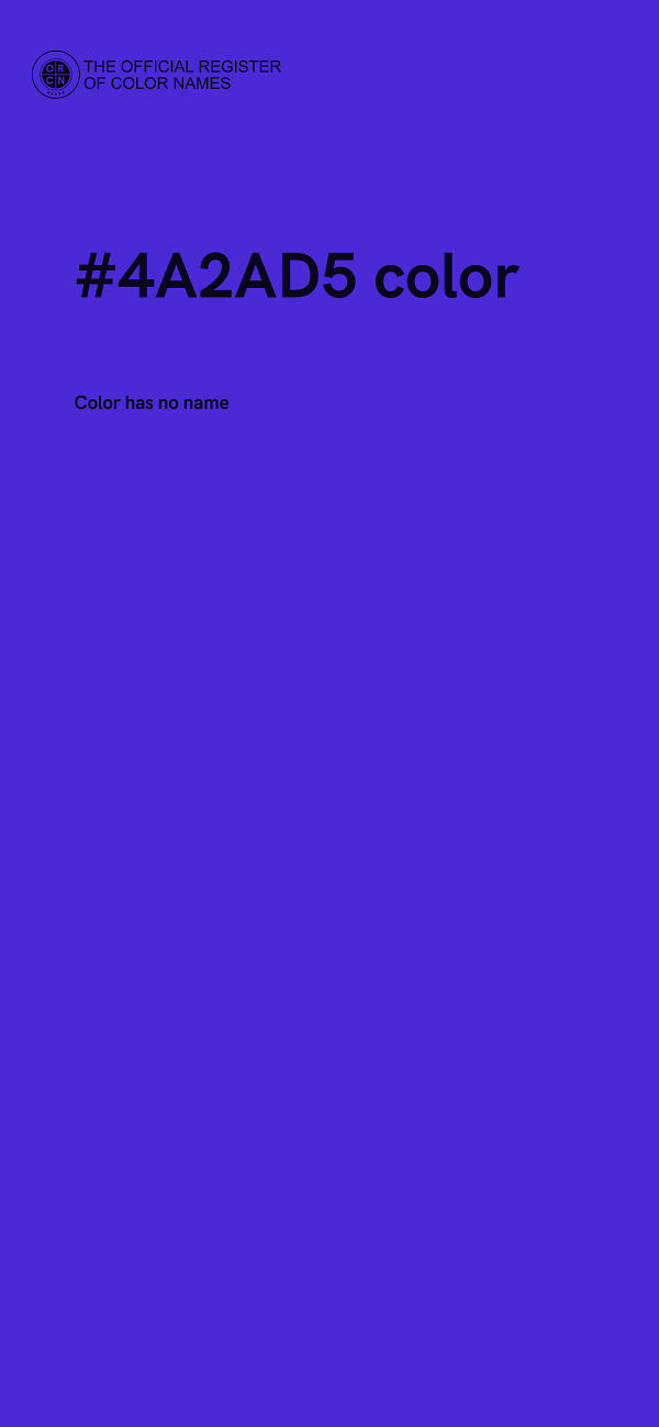 #4A2AD5 color image