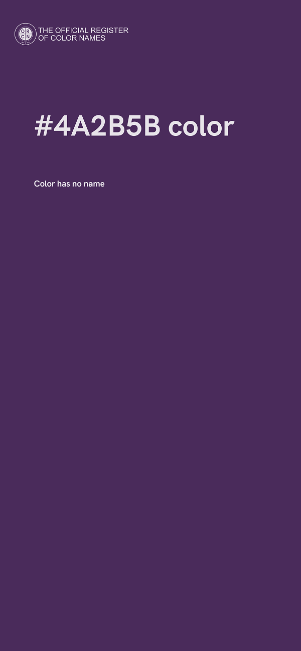 #4A2B5B color image