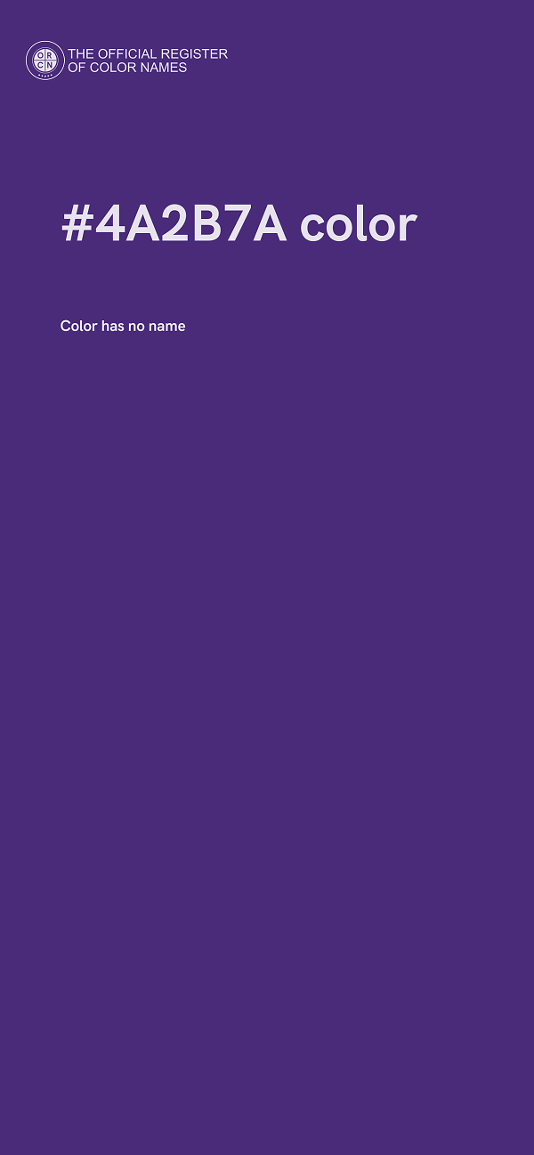 #4A2B7A color image