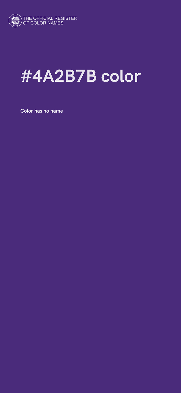 #4A2B7B color image