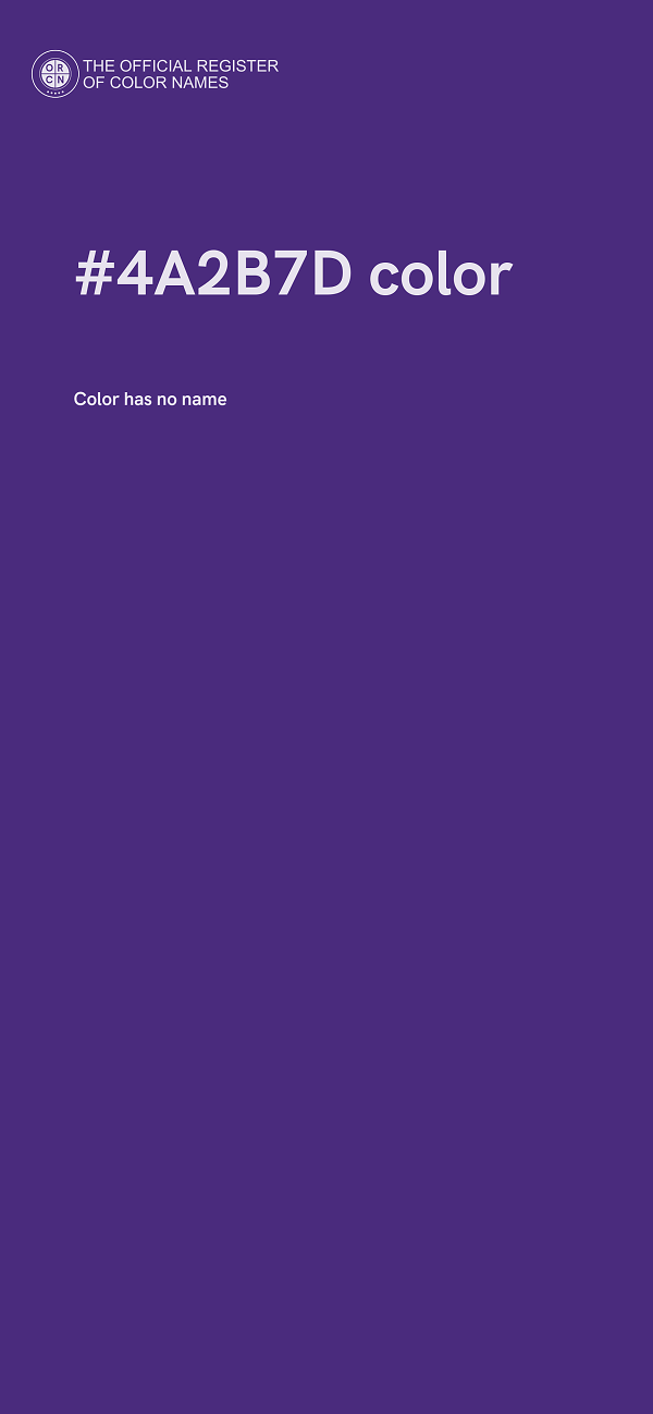 #4A2B7D color image
