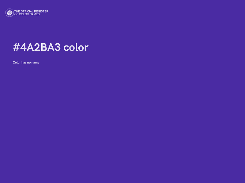#4A2BA3 color image