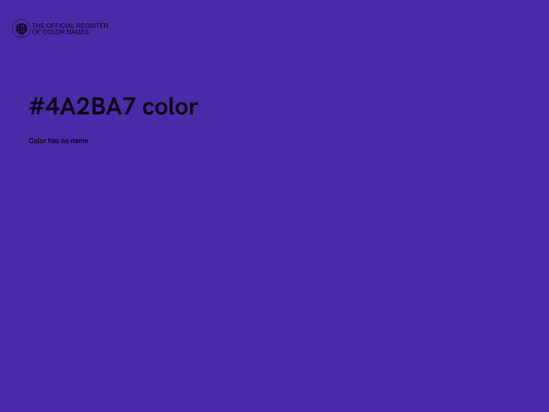 #4A2BA7 color image