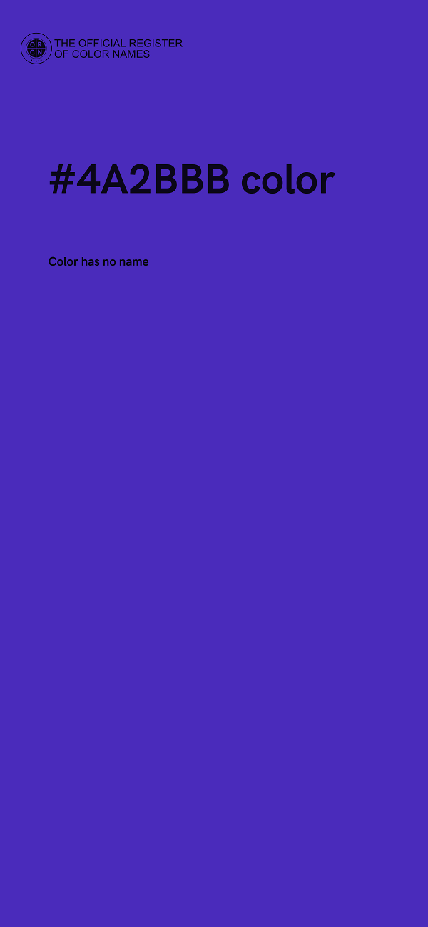#4A2BBB color image