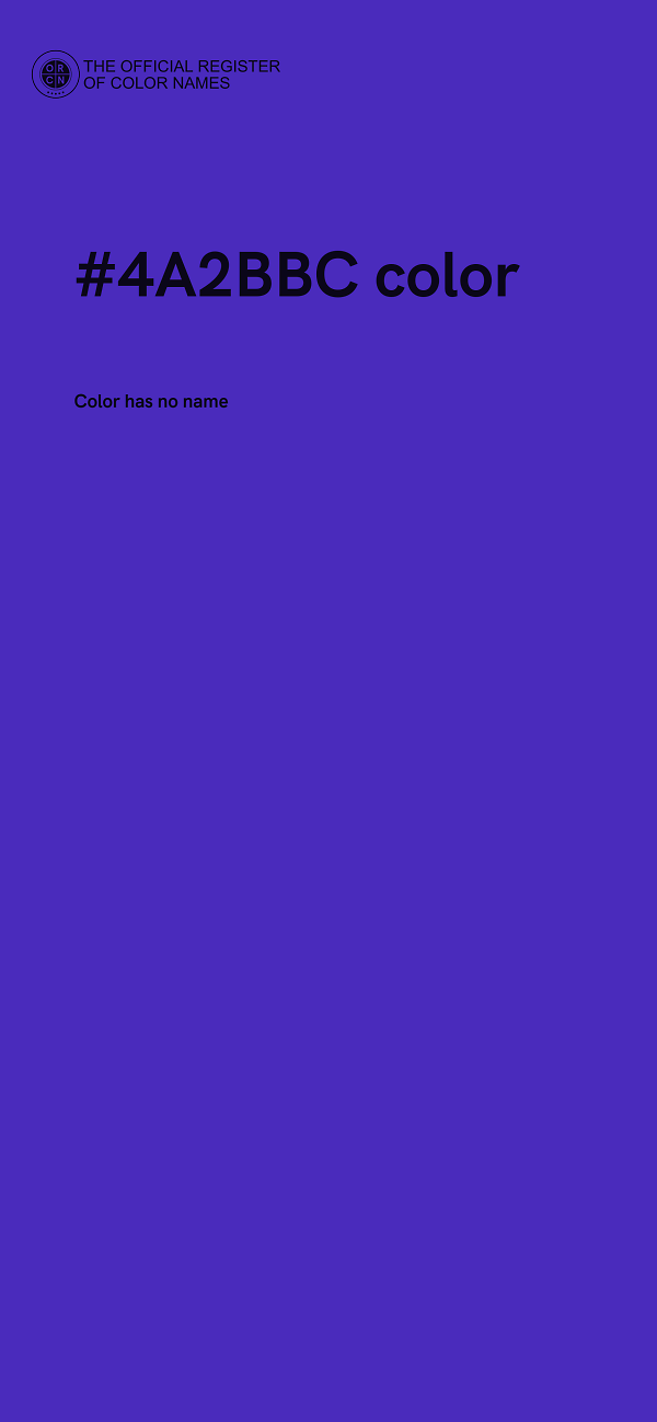 #4A2BBC color image