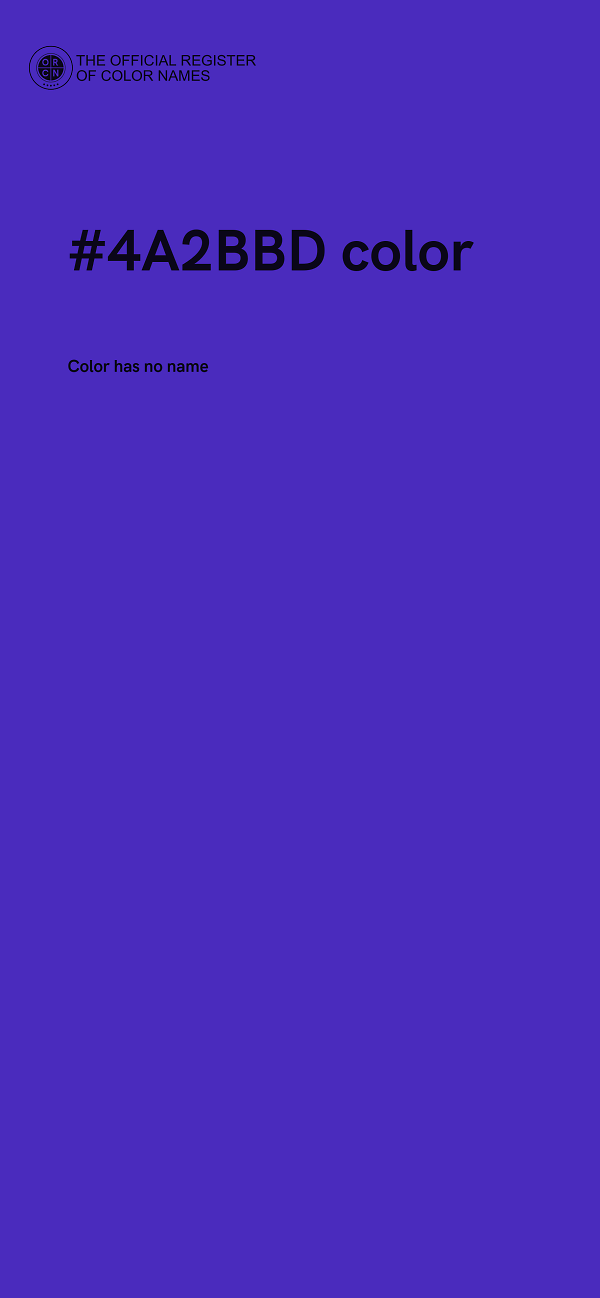 #4A2BBD color image