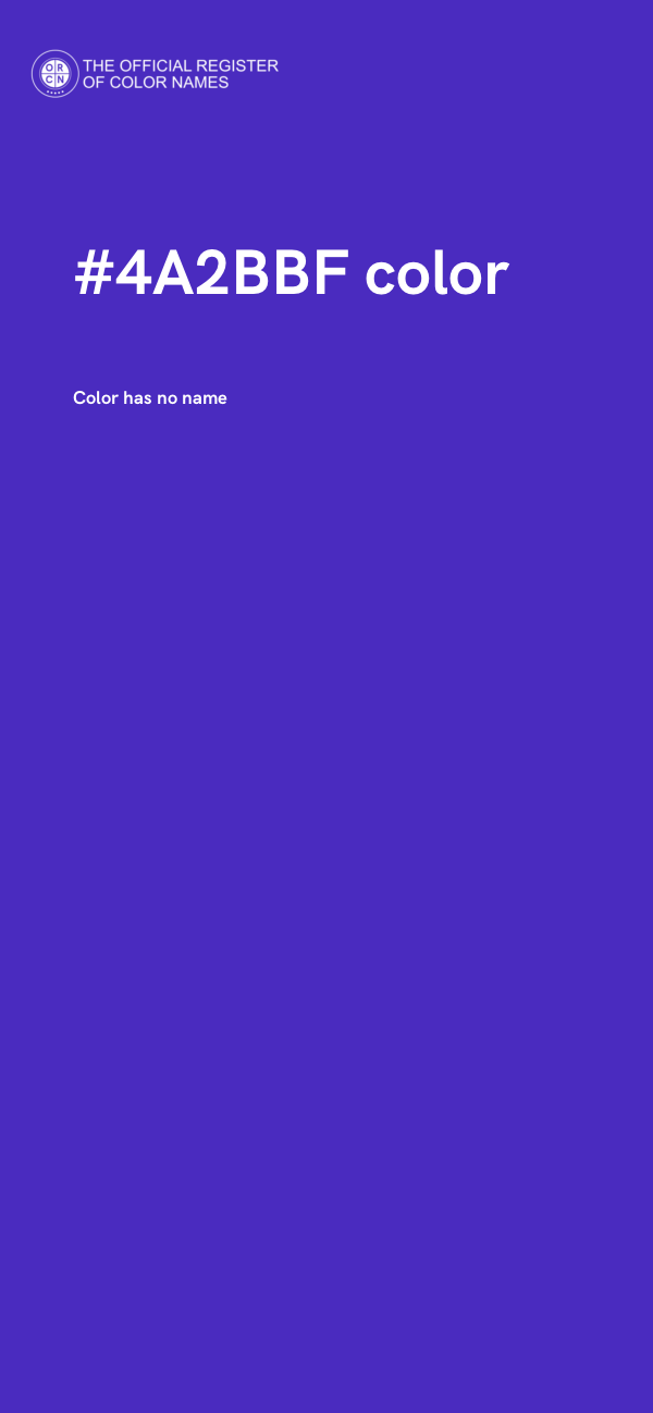 #4A2BBF color image