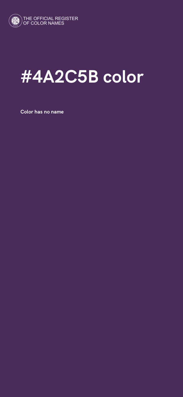 #4A2C5B color image