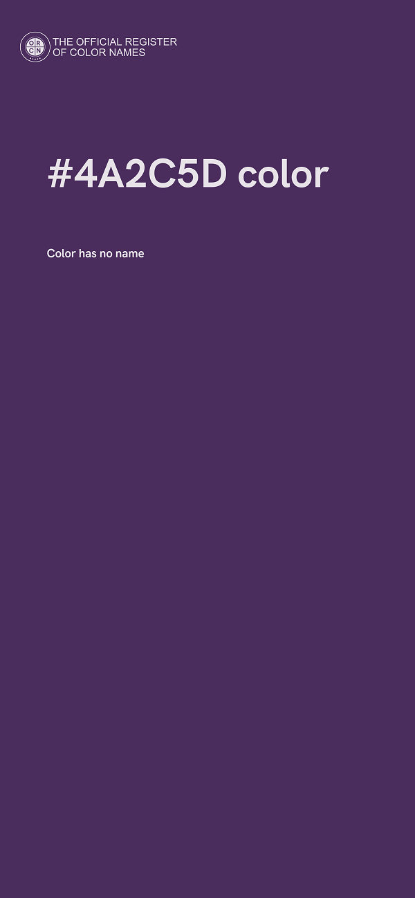 #4A2C5D color image