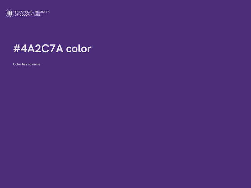 #4A2C7A color image