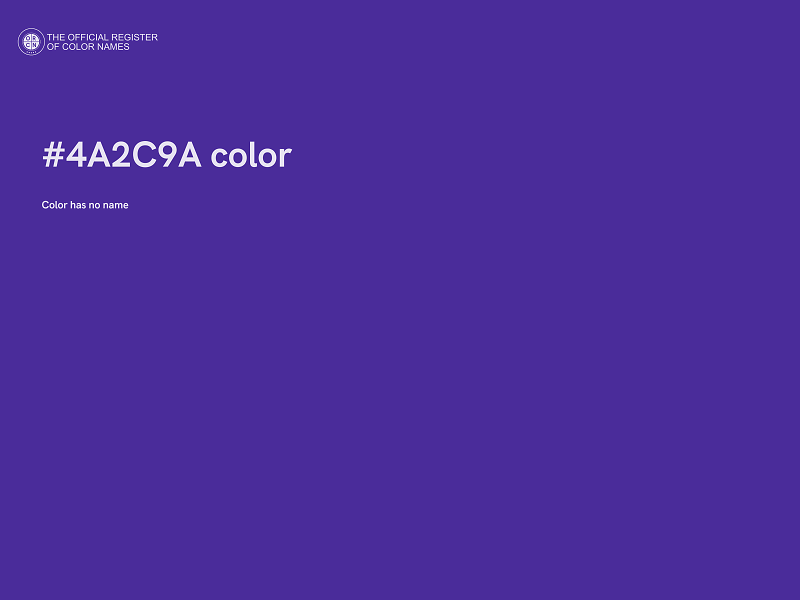 #4A2C9A color image