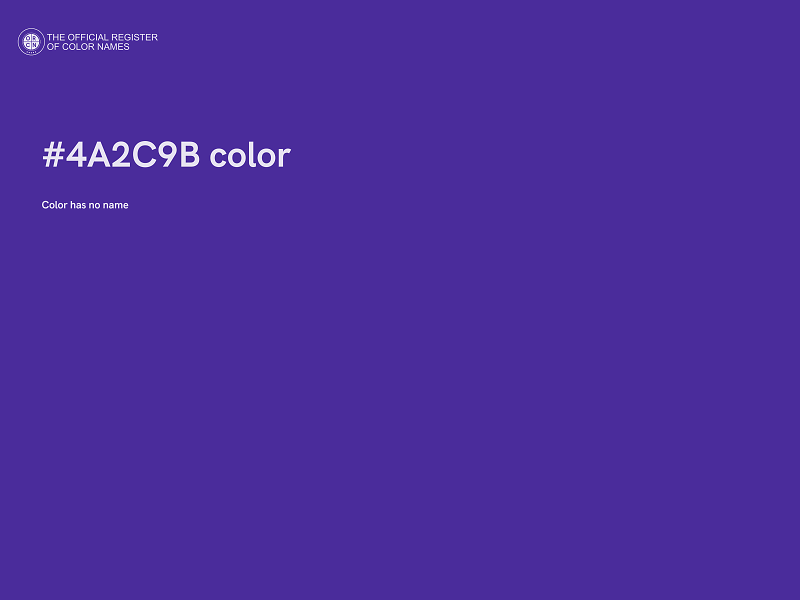 #4A2C9B color image