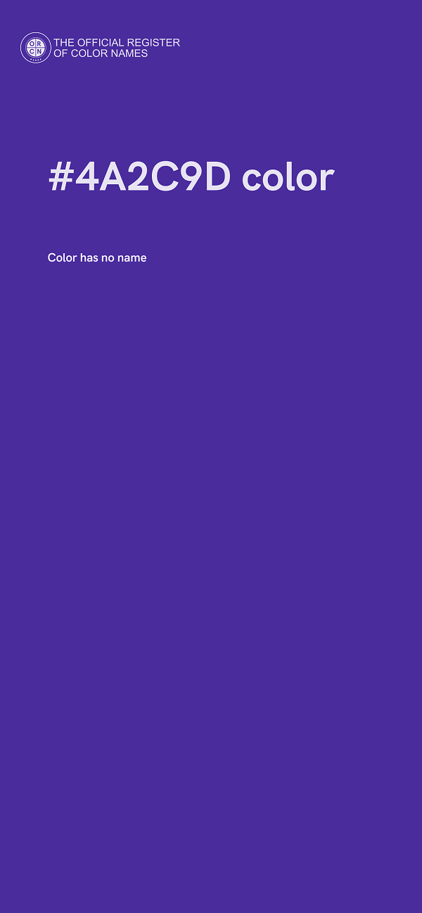 #4A2C9D color image