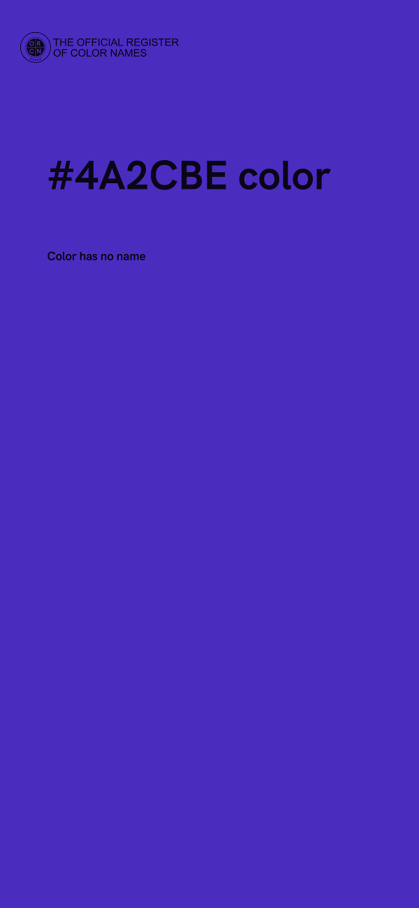 #4A2CBE color image